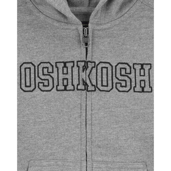OshKosh gray hooded jacket (12M-24M)