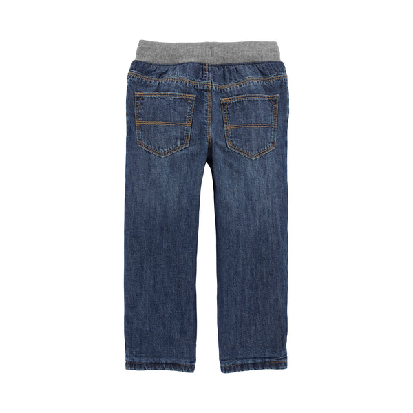 OshKosh dark blue and gray drawstring trousers (2T-5T)