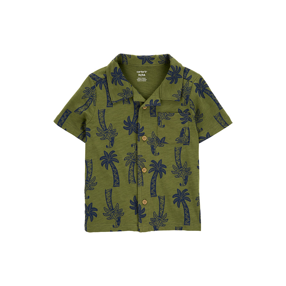 Carter's 加州椰子樹短袖襯衫(2T-5T)