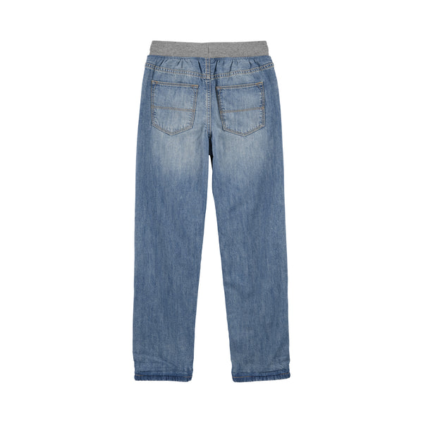OshKosh light blue and gray drawstring trousers (4-7)