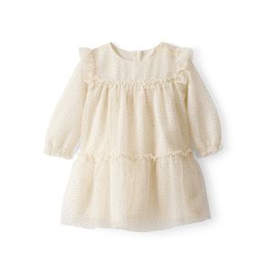 Carter's 嬰童米白聖誕節2件組套裝(洋裝/尿布褲)