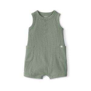 Carter's 嬰童綠油油草原短袖遊戲褲（連身裝）