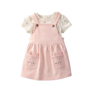 Carter's 嬰童兔子躲口袋2件組套裝(包屁衣/吊帶裙)