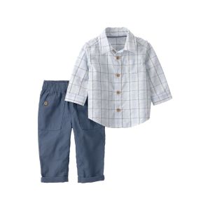 Carter's 嬰童小小上班族2件組套裝(襯衫/長褲)