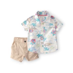 Carter's 嬰童夏威夷海灘2件組套裝(短褲/襯衫)