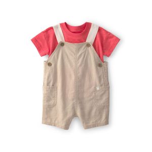 Carter's 嬰童在庭院玩耍2件組套裝(吊帶褲/上衣)