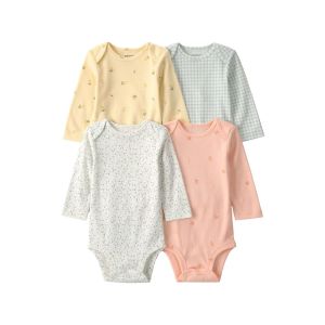 Carter's 嬰童鳳梨與蘋果長袖4件組包屁衣