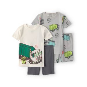 Carter's 嬰童卡車嗶嗶嗶4件組套裝(睡衣/睡褲)
