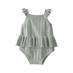 Carter's 嬰童輕柔小波浪短袖包屁洋裝