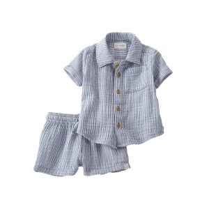 Carter's 嬰童慵懶咖啡廳2件組套裝(襯衫/短褲)