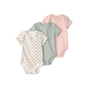 Carter's 嬰童天天都賞花短袖3件組包屁衣