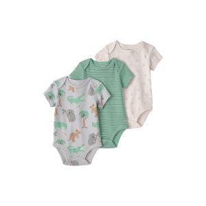 Carter's 嬰童澳洲看袋鼠短袖3件組包屁衣