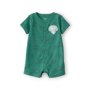 Carter's 嬰童拯救三角龍短袖遊戲褲（連身裝）
