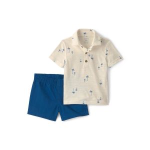 Carter's 嬰童好多棕櫚樹2件組套裝(Polo衫/短褲)