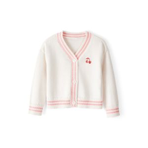 Carter's 小童奶油小櫻桃長袖毛衣外套
